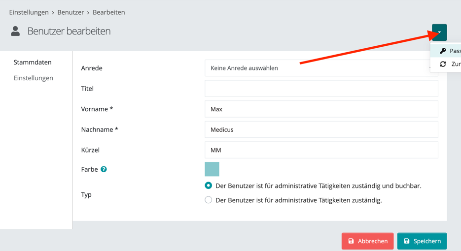 Profil Einstellungen